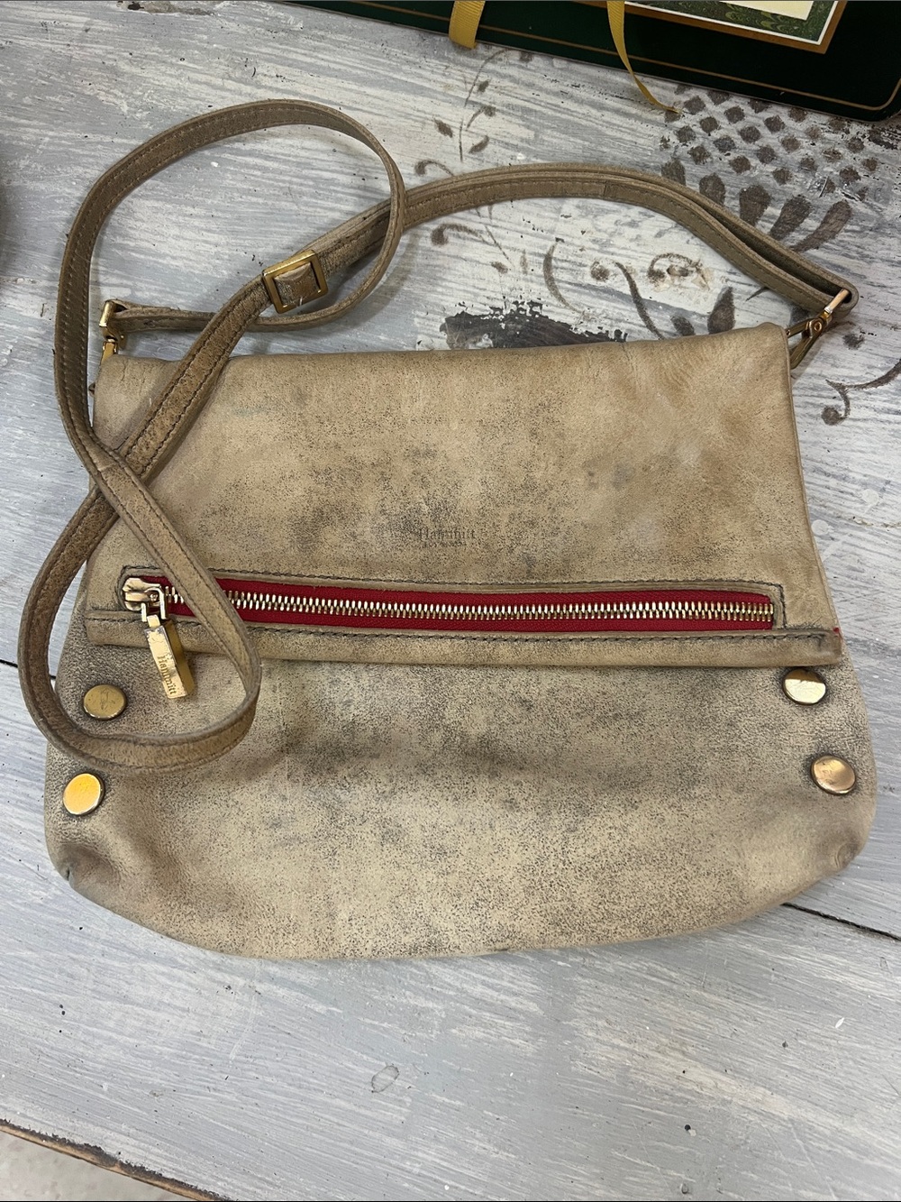 Hammit Leather Crossbody Bag